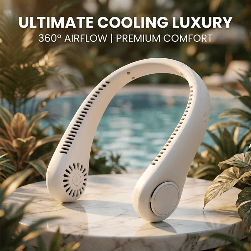 Last Day 49% OFF🔥🍃 Portable Bladeless Neck Fan