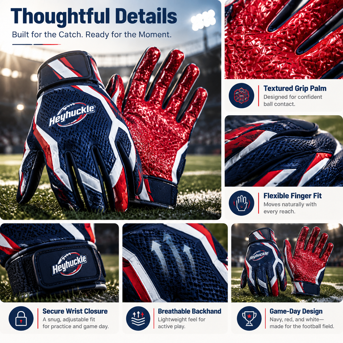 Heyhuckle Receiver Gloves