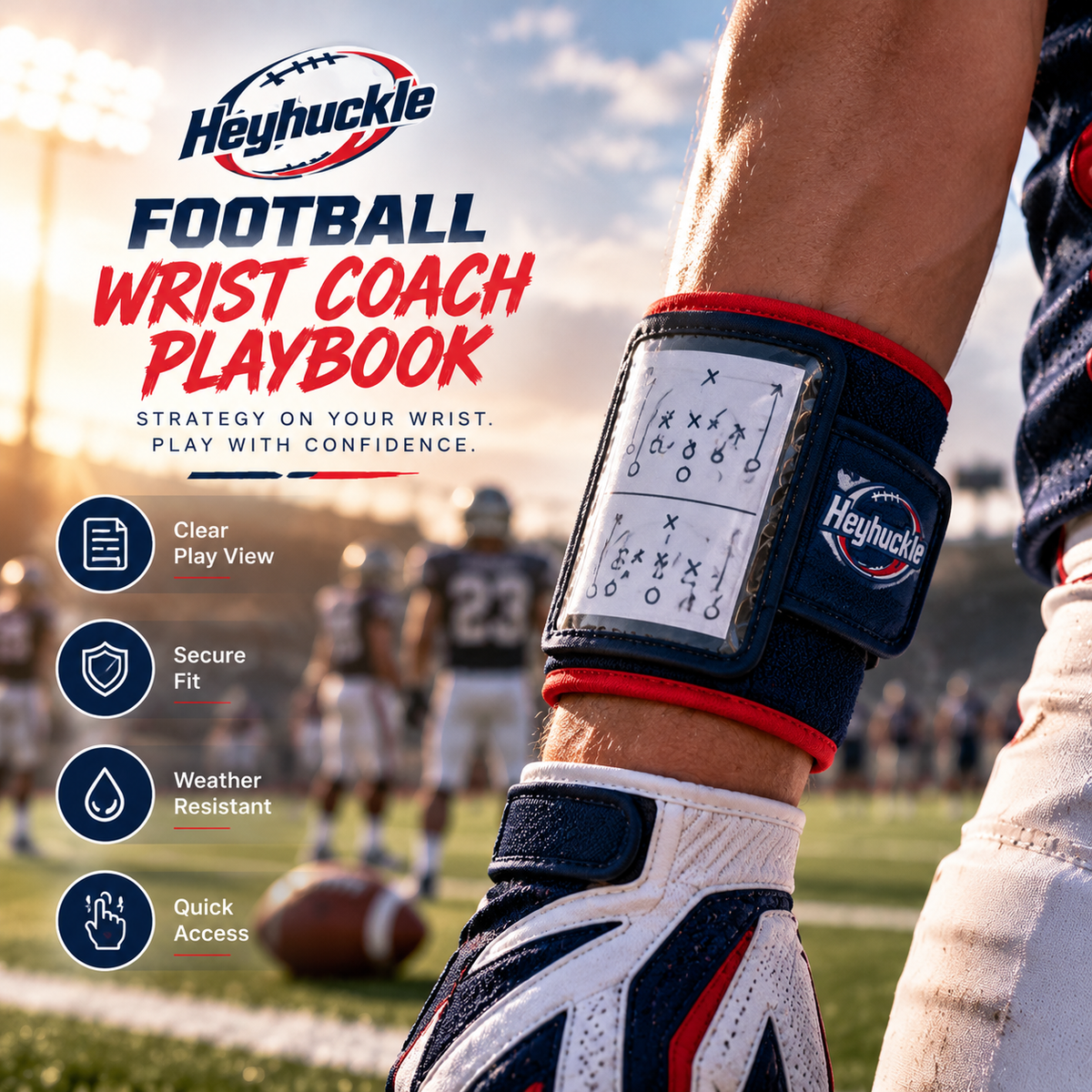 Heyhuckle Football Wrist Coach Playbook