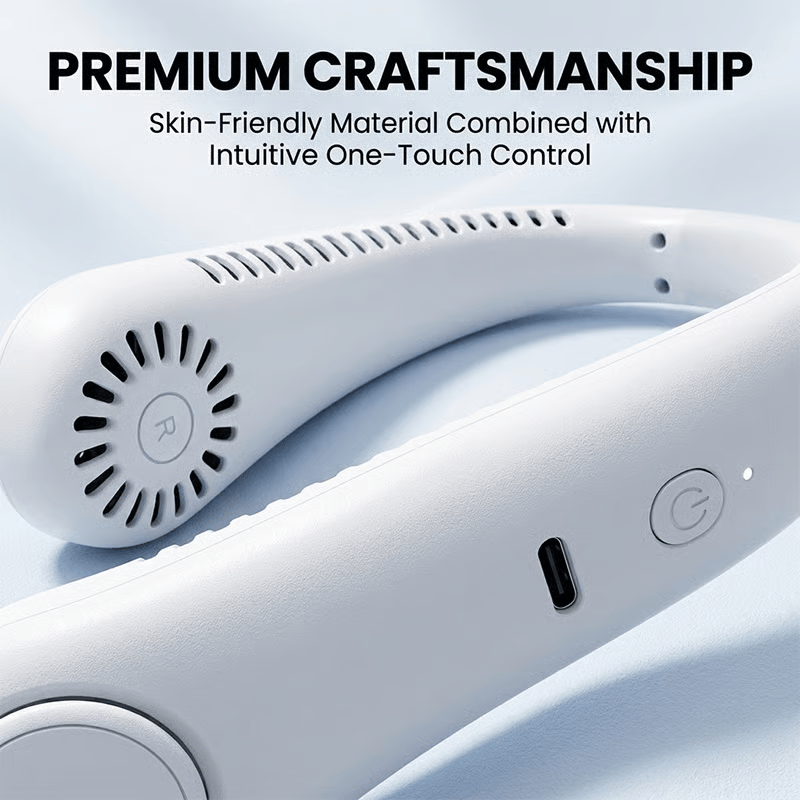 Last Day 49% OFF🔥🍃 Portable Bladeless Neck Fan