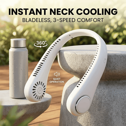 Last Day 49% OFF🔥🍃 Portable Bladeless Neck Fan