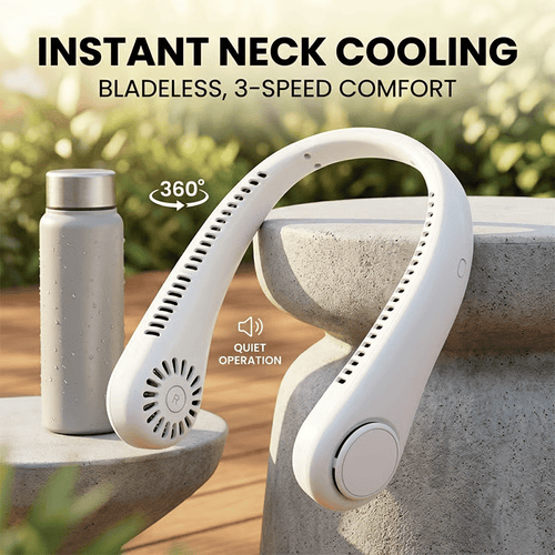 Last Day 49% OFF🔥🍃 Portable Bladeless Neck Fan